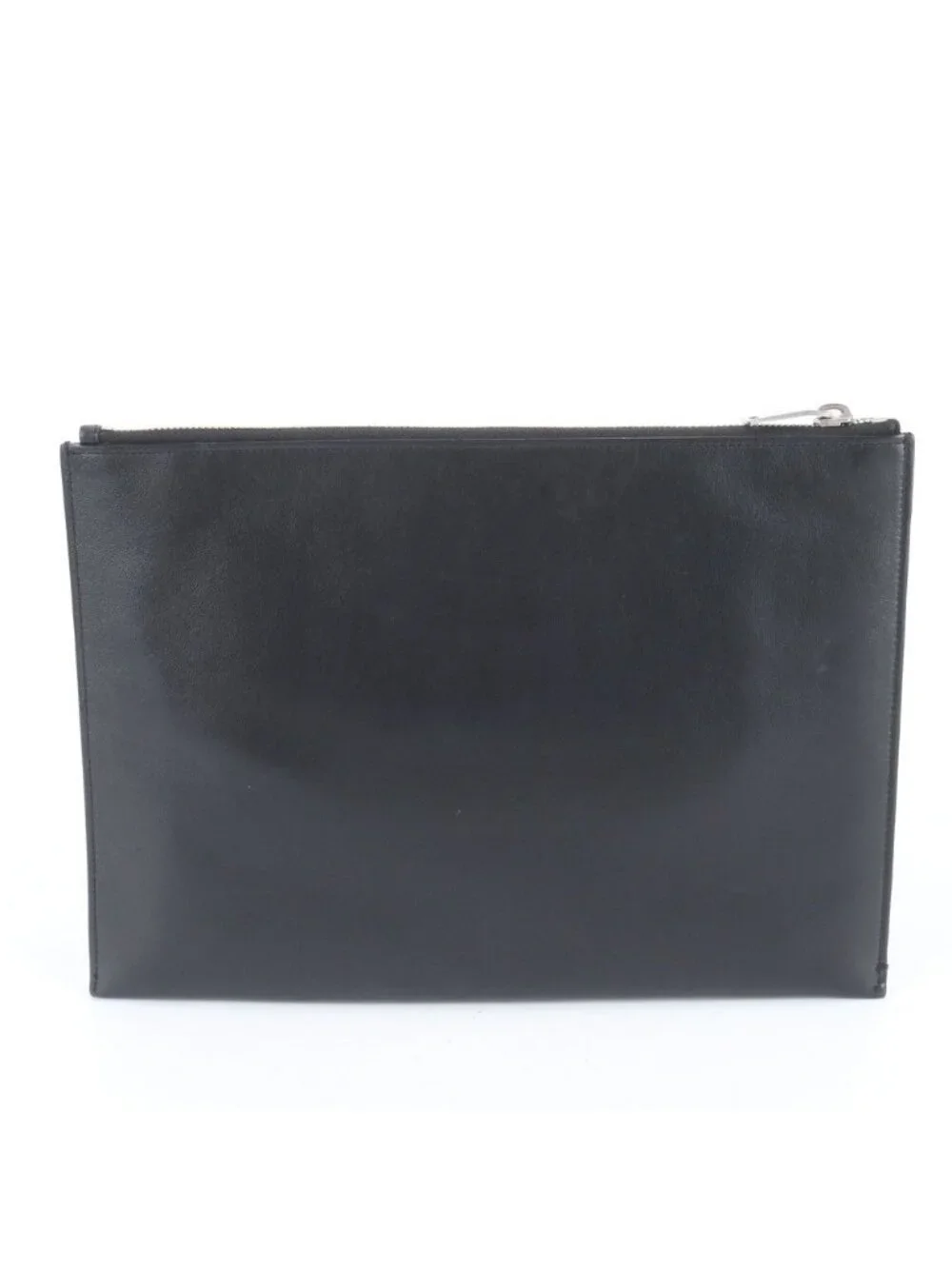 ★SOLD★ Saint Laurent YSL Yves Smoking Forever Patch Leather Clutch Pouch - Picture 2 of 8